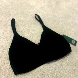 NWT cropped bralette medium